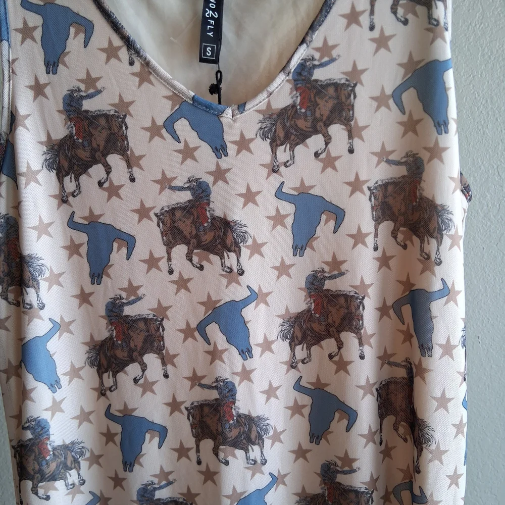 2 Fly.Co Western Mesh Midi Dress Sz.S NWT  Festival - Picture 3 of 15